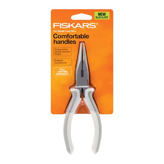 6 Pack: Fiskars® 6" Precision Needle-Nose Pliers